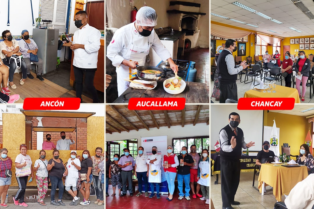 CENFOTUR capacitó gratuitamente a trabajadores y propietarios de restaurantes en Ancón, Aucallama y Chancay