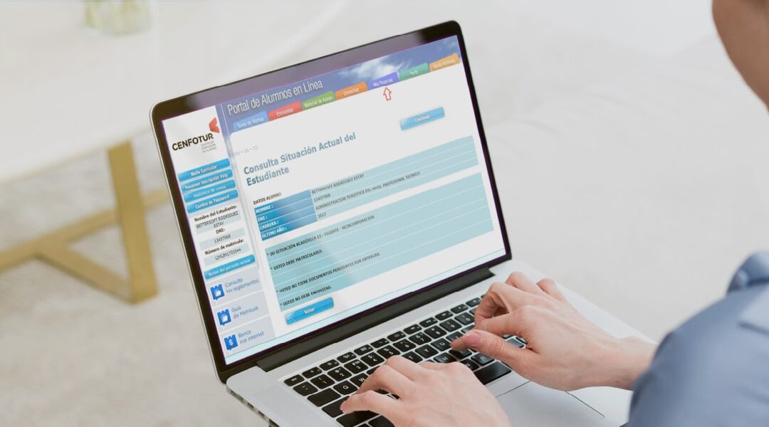 Preservando la salud de todos, CENFOTUR presta servicios en línea para trámites documentarios y pagos educativos