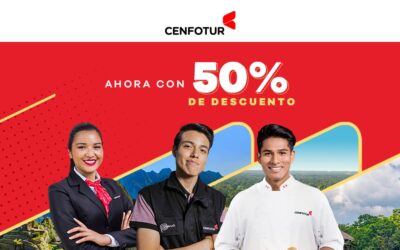 CENFOTUR ofrece el 50% de descuento en todas sus carreras profesionales