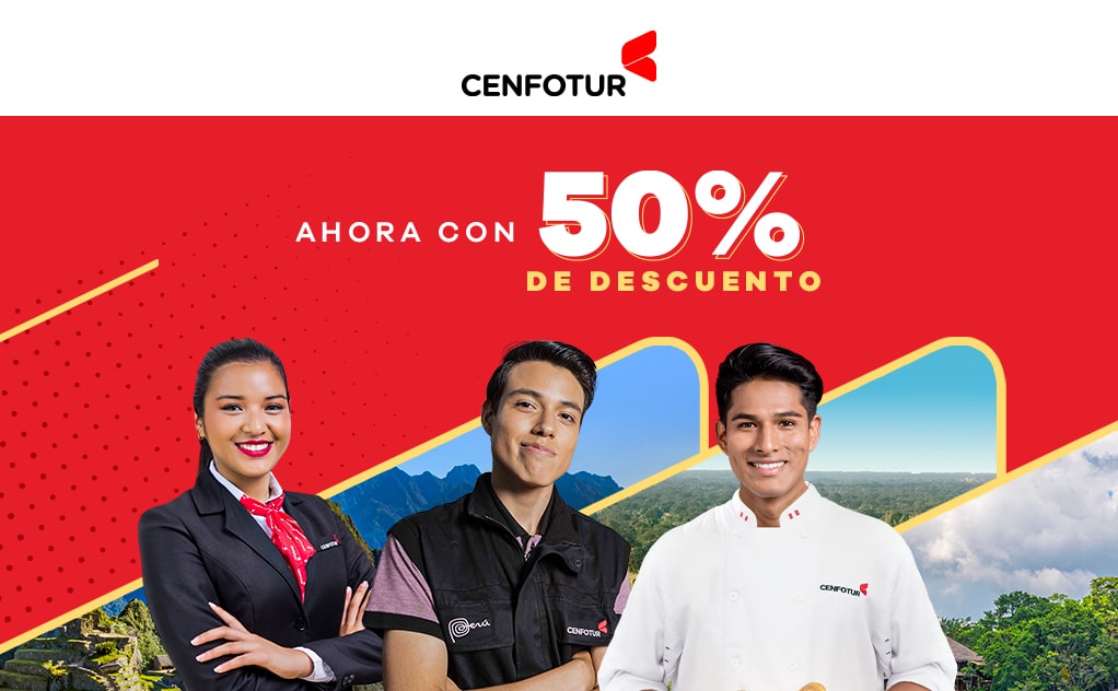 CENFOTUR ofrece el 50% de descuento en todas sus carreras profesionales